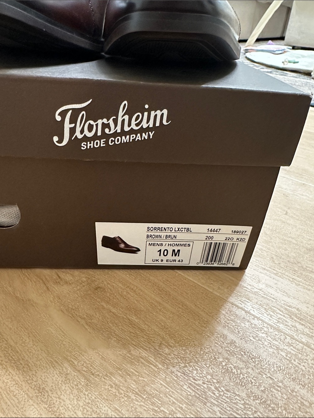 Florsheim Brown Leather Cap-Toe Derby Dress Shoes - Picture 11 of 11